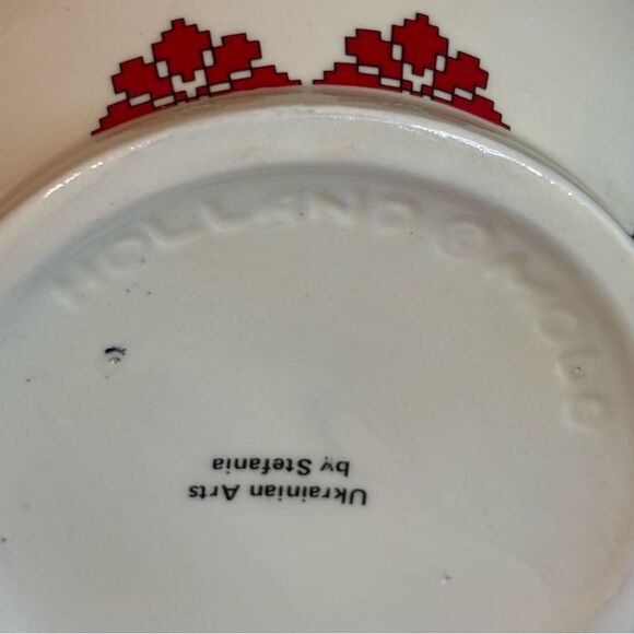 Vintage Ukranian Arts By Stefania Eastern European Motiff Decorated Vase 10”x5” - Picture 10 of 13